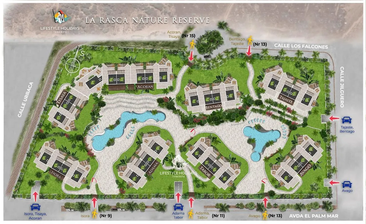 Holiday home Jardines - Tabor 0-2 Pool View & Garden 1B Villa Palm-mar